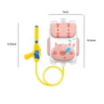 thumbnail image 3 of Backpack Water Spray Toy Pink 10.2X7X1.8 Inches 1300Ml Capacity Pull Out Design For Kids Summer Beach Pool Play Adjustable Straps Lightweight Outdoor Splash Play Pink, 3 of 9