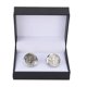 thumbnail image 3 of Gemelos Steampunk para hombre, 2 uds., 20mm, estilo ancla plateada, superficie pulida, chapado en Metal de latón duradero, 3 of 5