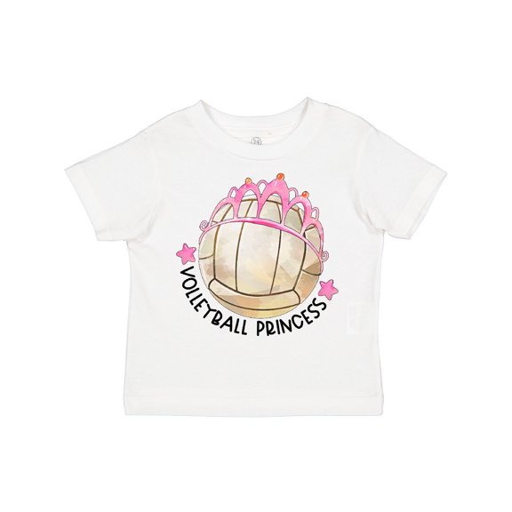 Inktastic Volleyball Princess Tiara Girls Toddler T-Shirt