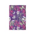 thumbnail image 1 of Floral Hanging Pocket Organizer, Pattern of Exotic Hibiscus White Flowers Leaves Pale Tone Illustration, Printed Polyester Storage Bag with Pockets, 14" x 20", Pink and Pale Green, 1 of 2