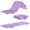 Lavendar, variant on BalanceFrom 3-Panel All-Purpose Folding Gymnastics Workout Mat, 6' x 2' x 2", Light Purple