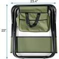 thumbnail image 4 of BISHE Set of 5, Folding Outdoor Medium Size Table and Chairs Set for Indoor, Outdoor Camping, Picnics, Beach,Backyard, BBQ, Party, Patio, Black/Green, 4 of 9