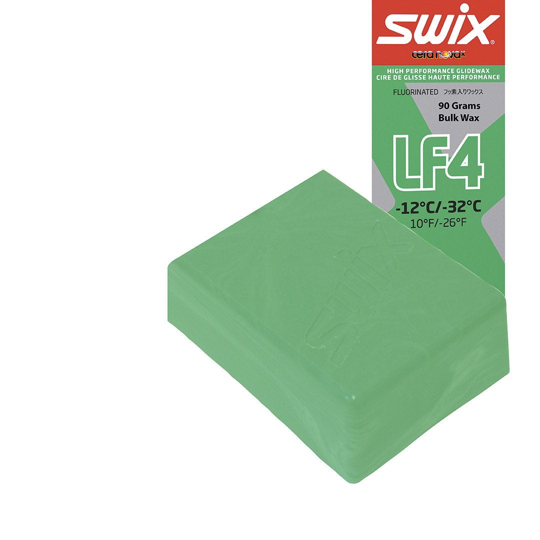 Swix Low Fluoro Wax: LF4X Ice Green by Swix