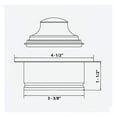 thumbnail image 5 of Garbage Disposal Flange - Gunmetal Black Stainless Steel - 3.5 Inch Sink Opening - RVA1041BL - Replacement Flange for InSinkErator, Waste King & More, 5 of 5