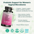 thumbnail image 4 of Lactobacillus Rhamnosus, Reuteri, Gasseri, Plantarum, Crispatus, Acidophilus Probiotics - Probiotics for Women *USA Made & Tested* Women Vaginal Health, Gut and Digestive Health - 30 Capsules, 4 of 9