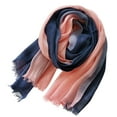 thumbnail image 1 of RXIRUCGD Women Splicing Winter Elasticity Keep Warm Scarf Outdoor Cold Protection( Navy ), 1 of 2