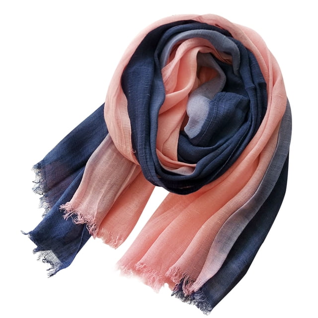 RXIRUCGD Women Splicing Winter Elasticity Keep Warm Scarf Outdoor Cold Protection( Navy )