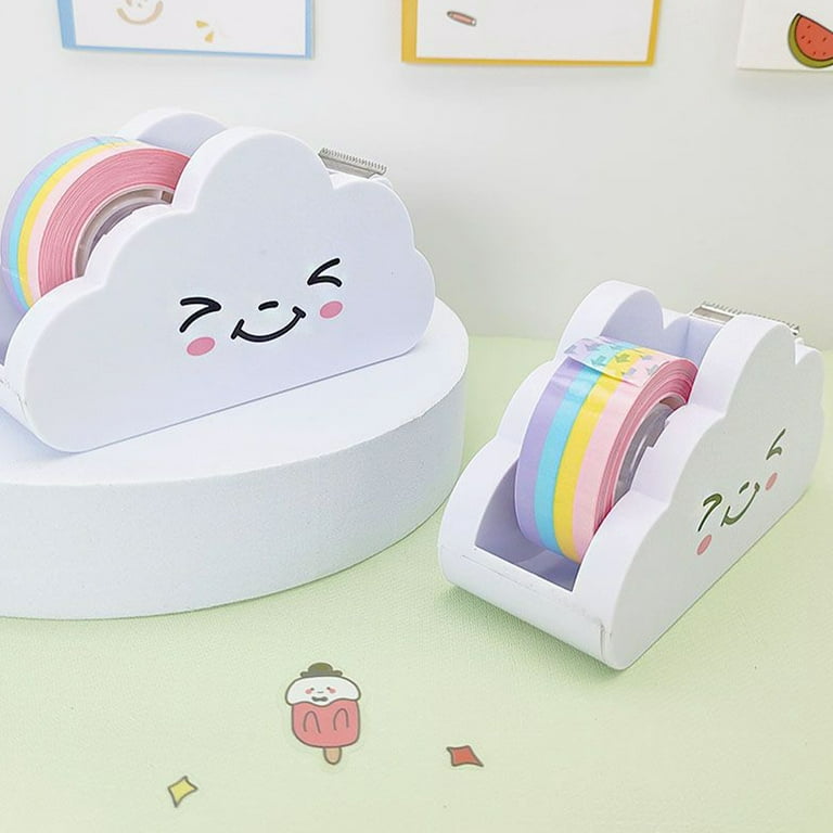 Pastel Color Washi Tape Cutter Portable Tape Dispenser School Office  Accessories