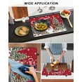 thumbnail image 5 of Large Induction Cooktop Protector Mat Red Christmas Snowman Stove Top Covers for Electric Stove, Xmas Tree Snowflake Botanical Decorative Stove Burner Cover Mats, Glass Top Stove Cover, 5 of 7