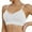 White, variant on Krdevn Women's Seamless Sports Bra Wireless Shockproof Yoga Bra with Adjustable Straps,L