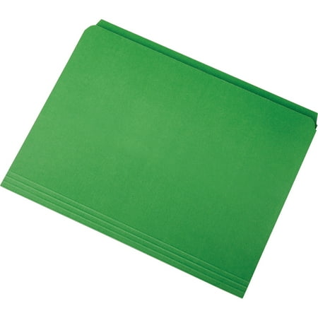 UPC: 0071503286758 | SKILCRAFT  NSN3649505  Straight Cut Stained File Folders  100 / Box  Green