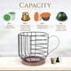 thumbnail image 4 of Cesta De Almacenamiento De Cápsulas De Café, Base Ponderada De Hierro Y Forma De Taza De Pino, Decoración Moderna De Cesta De Café Portátil Para Oficina, 4 of 7