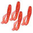 thumbnail image 4 of Uds señuelo de pesca gusano olor a Camarón Artificial con sal Jig Wobbler cebo de silicona largo Swimbait rojo, 4 of 8