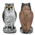 Fake Owl Decoys to Scare Birds Away from Gardens and Patios, Rotating