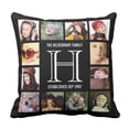 thumbnail image 1 of BSDHOME Collage Monogram Modern Family Photos Create Pillowcase Cover 18x18 inch, 1 of 1