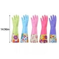 thumbnail image 2 of Reusable Household Cleaning Gloves Rubber Kitchen Dishwashing Gloves Extra Thickness Long Sleeves For Washing Dishes Pet, 2 of 6
