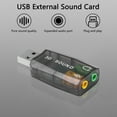 USB External Mini Sound Card USB to 3.5mm Interface Stereo Audio for PC