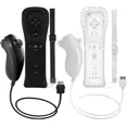 thumbnail image 1 of 2 Packs Wireless Controller and Nunchuck for Wii and Wii U Console, Gamepad with Silicone Case and Wrist Strap, 1 of 7