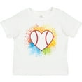 thumbnail image 3 of Inktastic Baseball Sports Heart Girls Toddler T-Shirt, 3 of 5