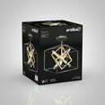 thumbnail image 2 of Artika Imperium 6 Lights Semi-Flush Mount Light Fixture Black and Gold, 2 of 7
