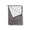 thumbnail image 2 of Vine Soft Flannel Fleece Blanket, Abstract Pink Shade Grapevine Leaves Intertwined Delicate Branches Print, Cozy Plush for Indoor and Outdoor Use, 70" x 90", Peach Pale Grey and Grey, by Ambesonne, 2 of 5