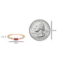 thumbnail image 3 of 14K Rose Gold Diamond Ruby Birthstone Ring for Women, 3 of 3
