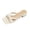 Beige -AQ17, variant on Women's French Style Square Toe Sandals Elegant Block Heel Slides Strappy Mid Heel Dressy Mules for Summer Party Casual Wear Office Silver 5.5 Wide