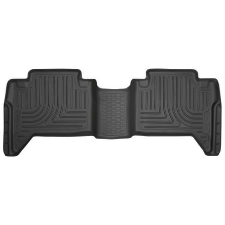 Husky Weatherbeater 2nd Row Floor Mat Fits 2016-2023 Toyota Tacoma Double Cab Auto/Manual Trans Black 1 Pc