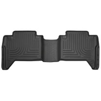 Husky Weatherbeater 2nd Row Floor Mat Fits 2016-2023 Toyota Tacoma Double Cab Auto/Manual Trans Black 1 Pc
