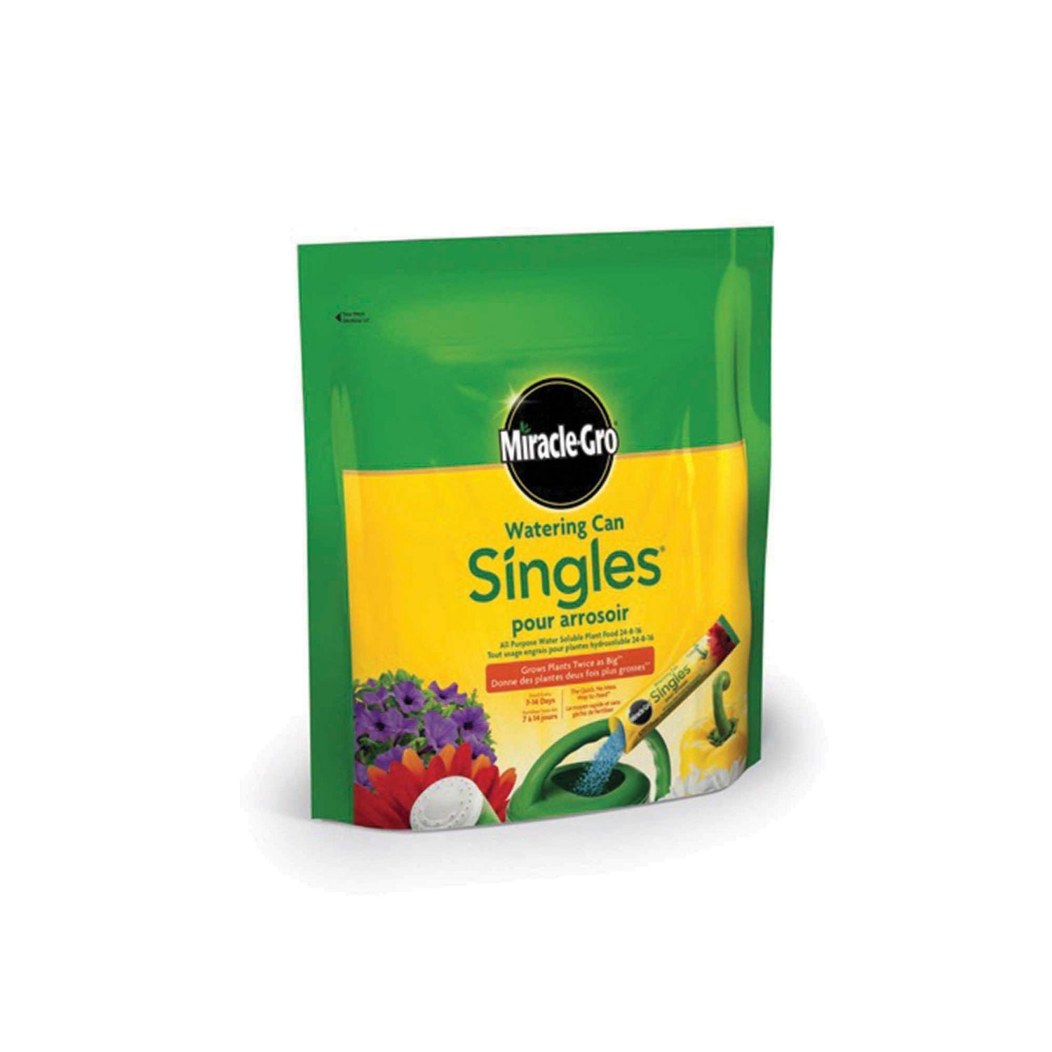 Miracle-Gro Watering Can Singles Water Soluble Plant Food Packets, MG Watering Can Singles