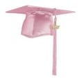thumbnail image 2 of Endea Graduation Shiny Pink Graduation Cap  Tassel, 2 of 11