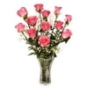 July -- Cotton Candy Roses with Designer Vase