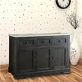 thumbnail image 5 of ACME Nolan Server in White Marble and Salvage Dark Oak, 5 of 6