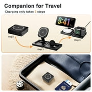Wireless Charger for iPhone 17 16 15 14 13 12, Charging Station for Airpods 4 3 2, Watch Charger for iWatch Series, 3 in 1 Charging Pad