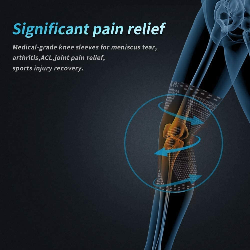 Soccer Basketball Volleyball /& Squats Jumpers Knee Tendonitis Tennis Running Allnice Knee Brace 2 Pack Patella Knee Strap Adjustable Knee Support for Men Women Hiking