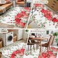 thumbnail image 6 of Valentine's Day Washable Area Rug&nbsp;3x5ft Watercolor Red Pink Love Heart Roses Floral Leaf Soft Rectangle&nbsp;Rugs for Living Room, Non Slip Carpet for Bedroom&nbsp;Entryway Dining Room, 6 of 9