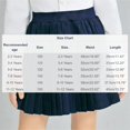 thumbnail image 4 of HAOTAGS Skirts for GirlsSchool Uniform Elastic Waist Striped Dress Pleated Skirt Navy 5-6 T, 4 of 6