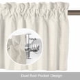 thumbnail image 6 of Bowling Ball Valance Curtain There's No Pin Left Behind Linen Texture Window Valances Rod Pocket Short Curtains Window Treatments for Kitchen Bedroom Bathroom Laundry 54" x 18", 6 of 9