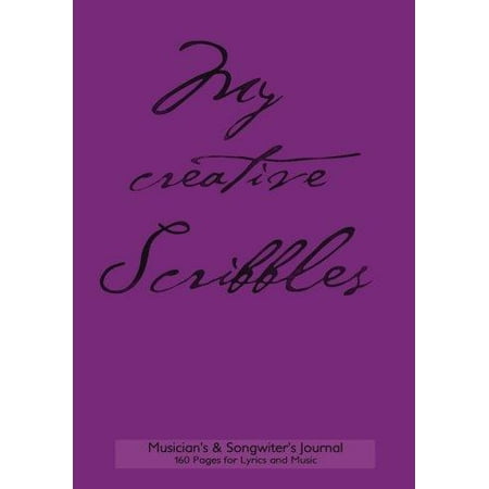 Musician's and Songwriter's Journal 160 Pages for Lyrics & Music: 7x10 Manuscript Notebook for Composition and Songwriting, Purple Cover, 160 Numbered