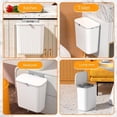thumbnail image 4 of Cubo de Basura de Cocina, Puerta de Armario para el Hogar, Cubierta Deslizante Colgante, Cubo de Almacenamiento, Cubo de Basura, Cubo de Basura Montado en la Pared, Blanco, 4 of 10