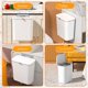 thumbnail image 4 of Cubo de Basura de Cocina, Puerta de Armario para el Hogar, Cubierta Deslizante Colgante, Cubo de Almacenamiento, Cubo de Basura, Cubo de Basura Montado en la Pared, Blanco, 4 of 10