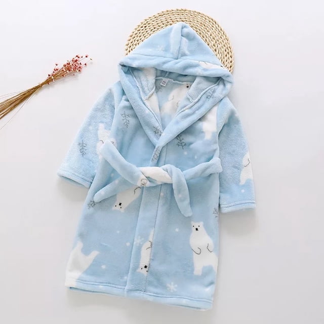 LSLJS Peignoirs en Flanelle pour Bébés Garçons et Filles, Cadeaux pour Ados