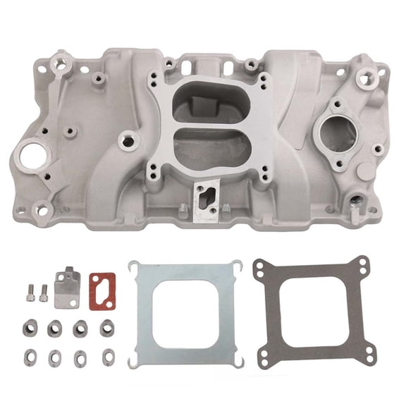 Woudy Dual Plane Front Intake Manifold for Small Block Chevy SBC 1955-1986