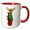 Red/White, variant on 3drose, Cute Funny Moose Playing Cello Cartoon, 15oz Mug