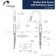 thumbnail image 5 of Belanger EVO78CBSS Single Handle Pull-Down Kitchen Faucet, Black Stainless Steel, 5 of 13
