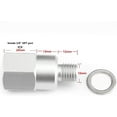 thumbnail image 3 of Silver-LS Oil Pressure Sensor, Adapter and Coolant Temperature Sensor, Engine Replacement M16 1.5 to 1/8" NPT M12 1.5 to 3/8" NPT for All LS, 3 of 3