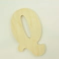 thumbnail image 1 of Package of 1, 18 Inch X 3/4" Thickness Baltic Birch Wood Letter Q in The Goudy Heavy Font, Thick, Upper Case for Art & Craft Project, Made in USA, 1 of 4