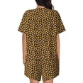 thumbnail image 6 of Goofa Candy Corn for Womens Cotton 2 Piece Pajamas Set Classic Short Sleeve Pjs Set Soft Button Down Sleepwear Loungewear-X-Large, 6 of 7
