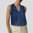 thumbnail image 2 of Women's Summer V Neck Sleeveless T-Shirt Casual Loose Fit Comfortable Breathable Top for Everyday Wear and Outdoor Activities, 2 of 2