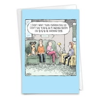 NobleWorks Funny Birthday Greeting Card with 5 x 7 Inch Envelope (1 Card) Bday Dog Treat C10875BDG